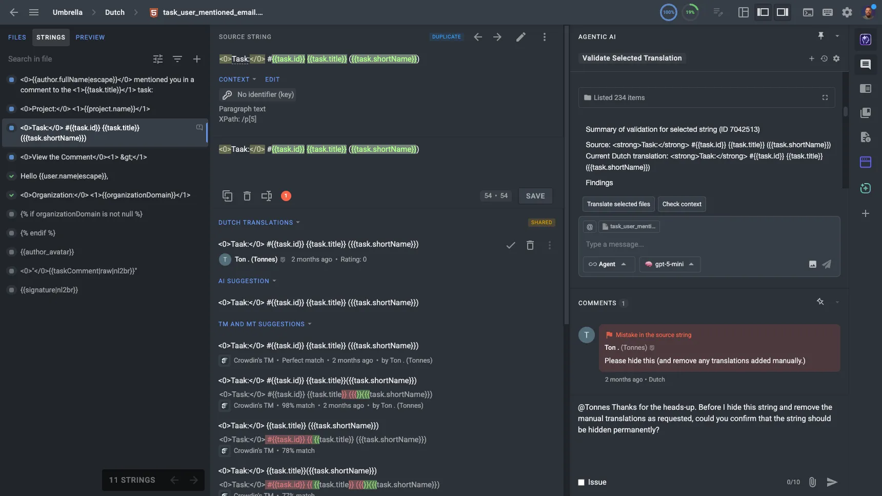 Crowdin Editor Comfortable